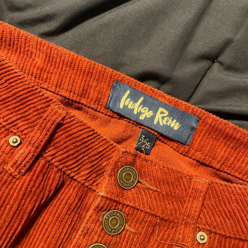 Indigo Rein Brown Corduroy Pants with Classic Style